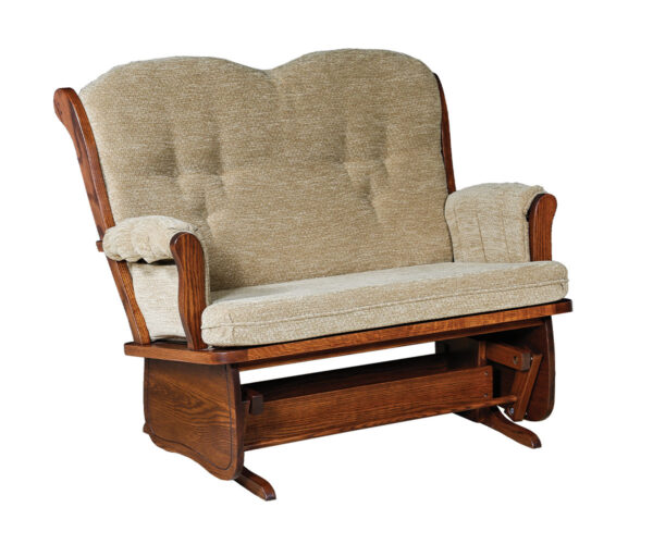 Swanback Loveseat Glider German Heritage Amish Furniture
