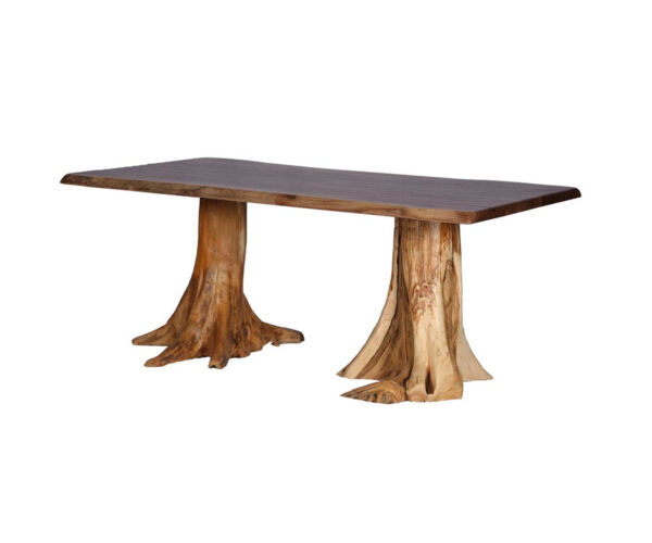Live Edge Double Stump Table