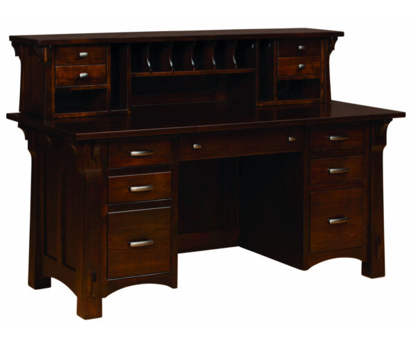 Manitoba File Desk With Hutch