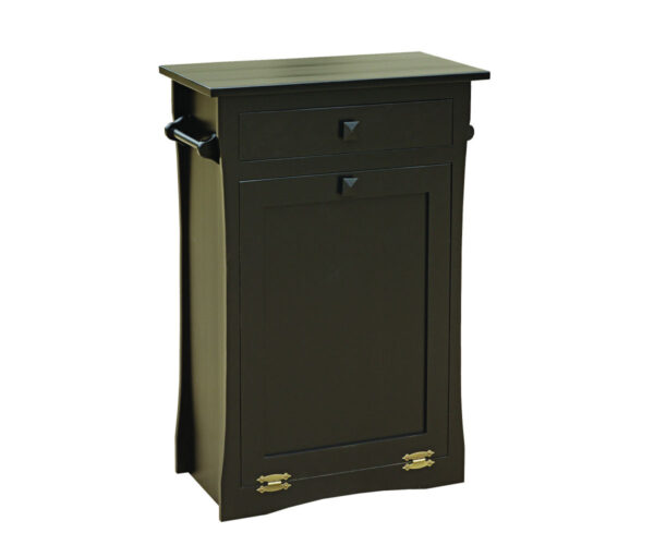 Tilt Out Trash Bin with Drawer and Bar