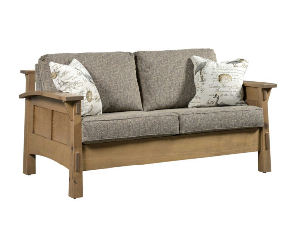 Country Shaker Love Seat With Reversible Cushions