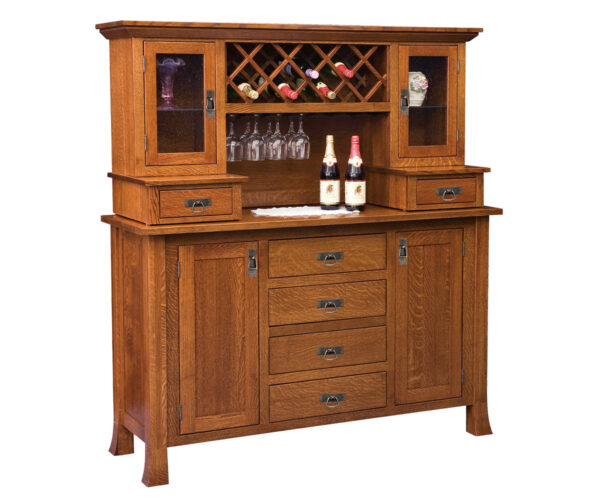 Old Century Wine Buffet with Hutch