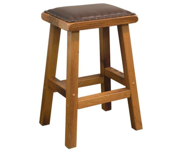 Bar Stool with Leather Seat